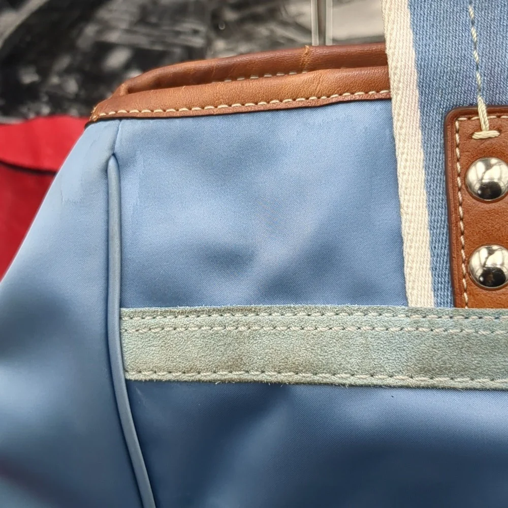 Coach nylon and suede bag 10663